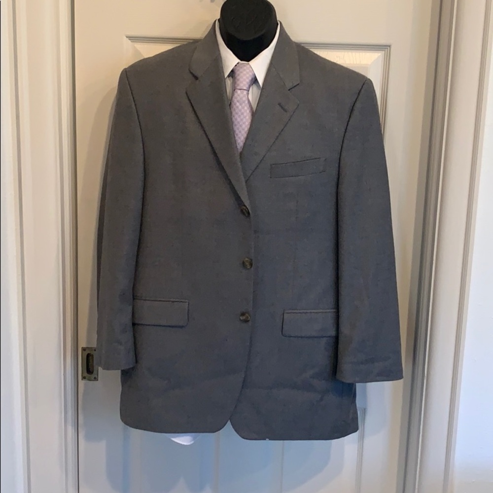 42R Ralph Lauren suit grey 92% wool 8% cashmere